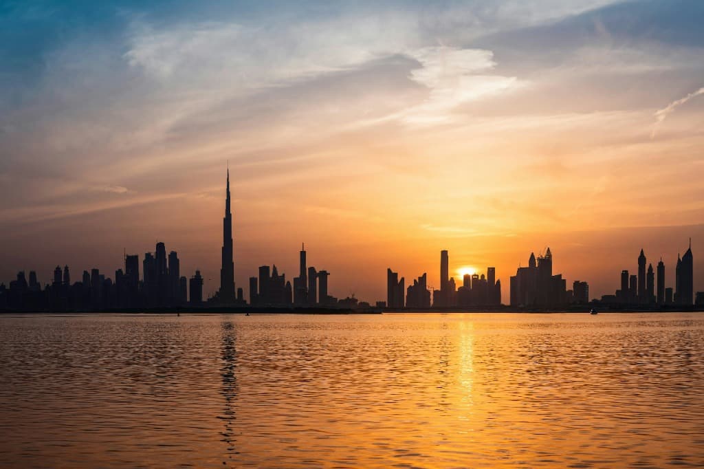 Dubai Skyline Background