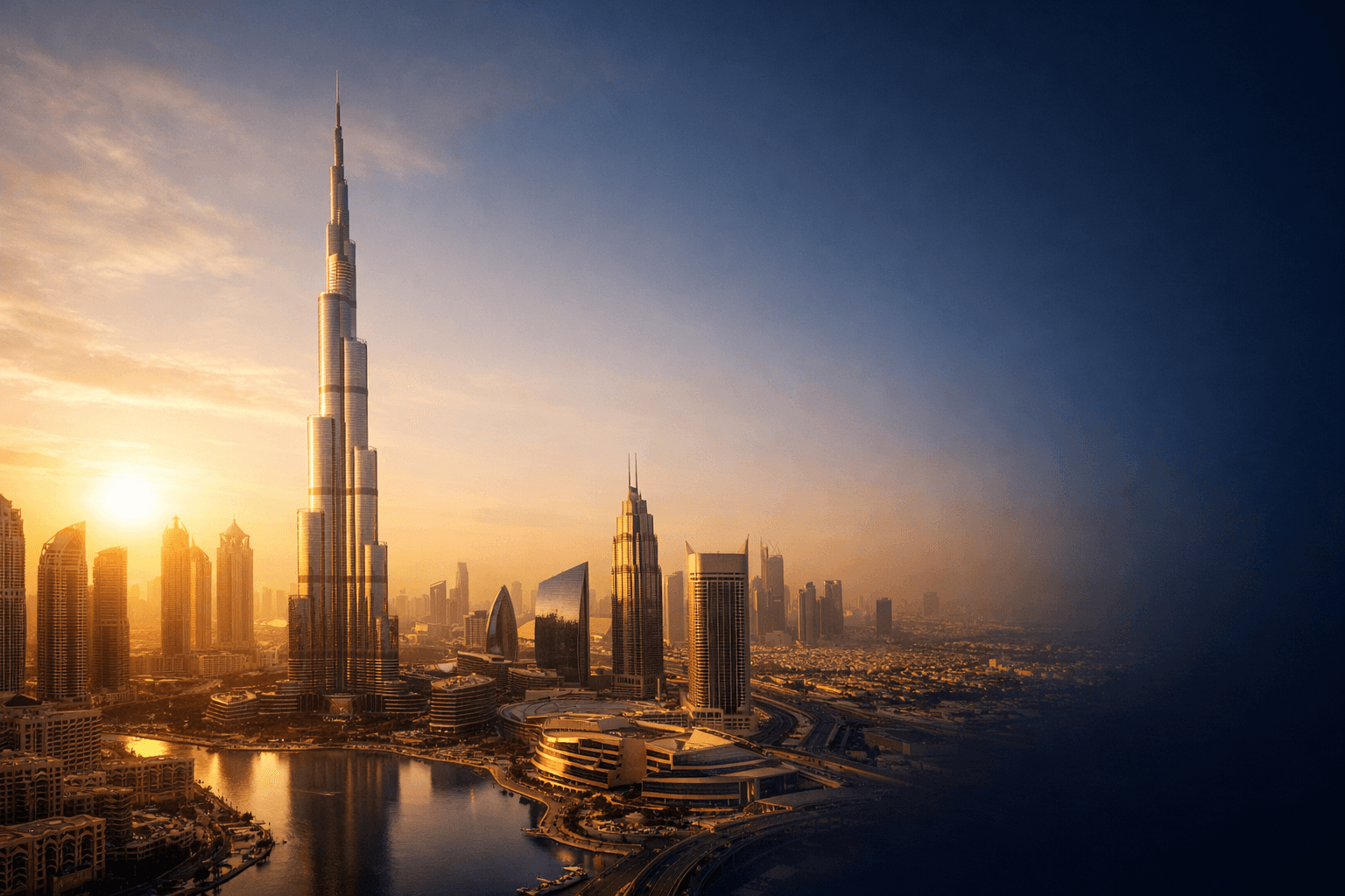 Dubai Skyline Background